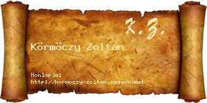 Körmöczy Zoltán névjegykártya
